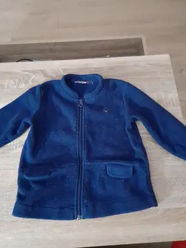 veste polaire bleue 3 ans