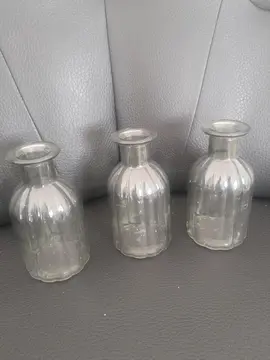 3 bougeoirs/ petits vases