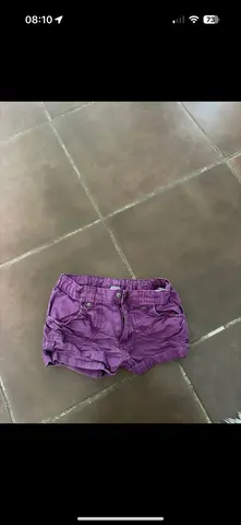short fillette 4/5 ans H&M