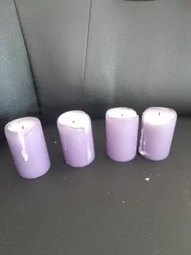 lot de bougies mauves
