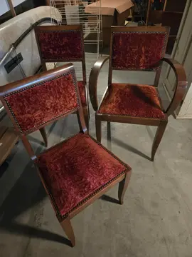 Lot 2 chaises + 1 fauteuil