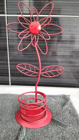 porte bougie metal fleur