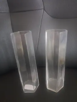 2 vases en verre