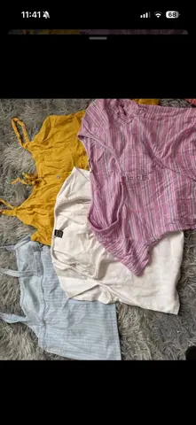 lot de 4hauts crop