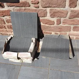 2 paquets de carrelage extérieur