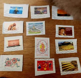 Lot de timbres oblitérés France