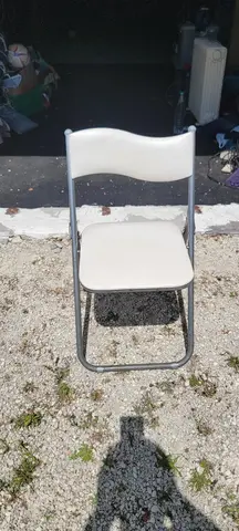 chaises pliantes blanches ensemble de 4 unités