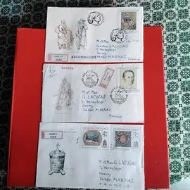 donne 3envelloppe 1er jours 1lot 1envoie