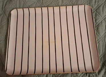 plateau en bois peint