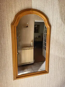 miroir en bois