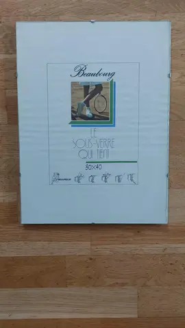 sous verre 30 x 40 cm