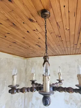 lustre en bois