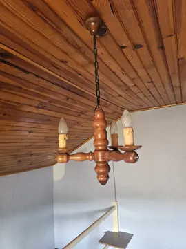 lustre en bois