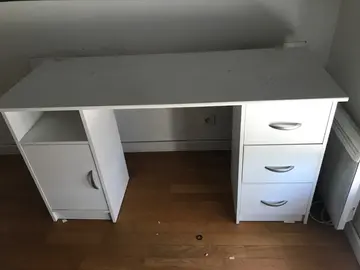bureau bois blanc