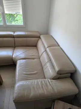 canape d angles + 2 fauteuils