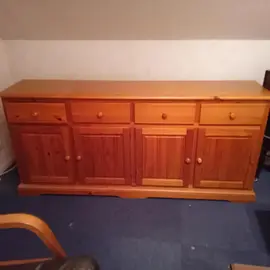 Buffet bas 4 portes en pin