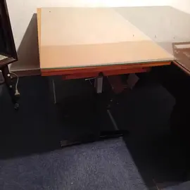 Table d'architecte bois et metal