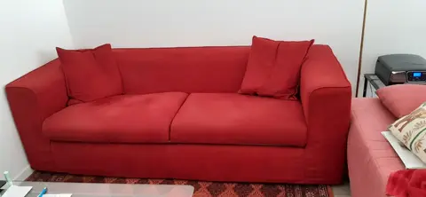 canapé rouge