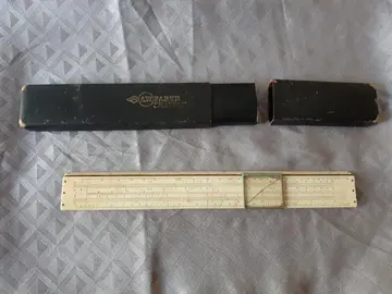 règle à calcul années 50
