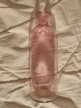 Grand vase rose transparent