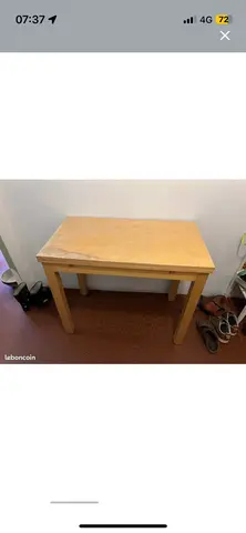 table bois IKEA extensible