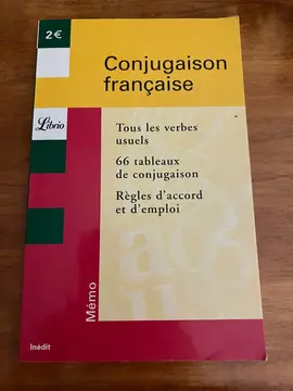 livre de conjugaison française