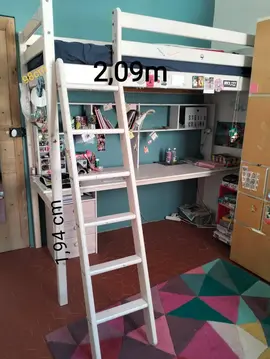 donne lit mezzanine, enfant, ado, adulte.