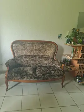 lot de 1 canapé et deux fauteuils Louis XV