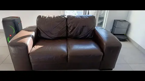 fauteuil cuir marron