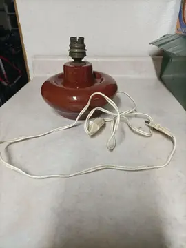 bas de lampe en terre émaillée
