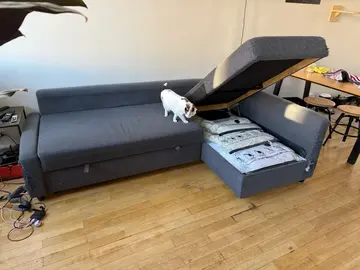 canapé convertible avec rangement