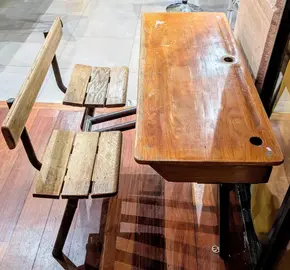 pupitre d'écolier vintage