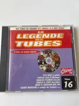 cd légende des tubes numéro 16