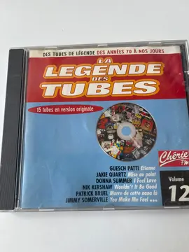 cd légende des tubes numéro 12