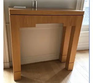 Console plaquée chêne clair (hauteur 100 profondeur 35)
