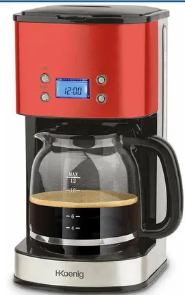 cafetière Koenig MG30 1,5l rouge