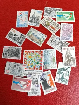 lot timbres France années 80
