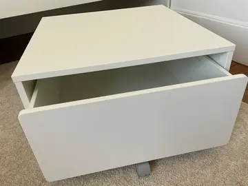 IKEA boite avec tiroir blanche