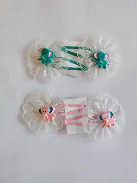 Barrettes "éléphants" pour fillette