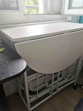 Table blanche pliante