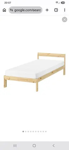 Lit pin massif Neiden Ikea