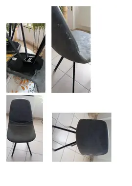 4 chaises style scandinave