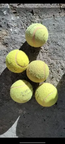 balles de tennis usées