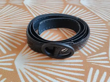 Ceinture synthétique noir brillant pour enfant