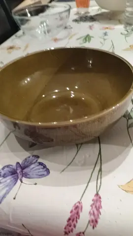 saladier en céramique marron