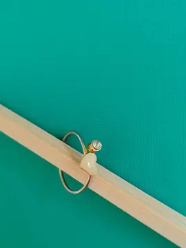 Bague fillette "cœur et pierre synthétiques