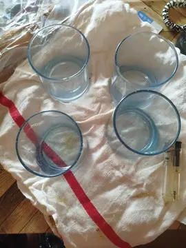 lot de 4 verre