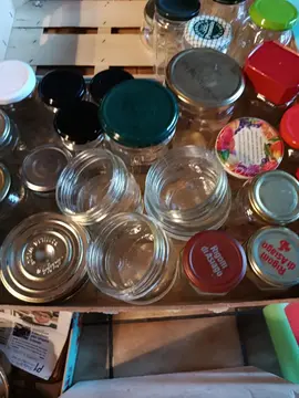 bocaux en verre avec leur couvercle