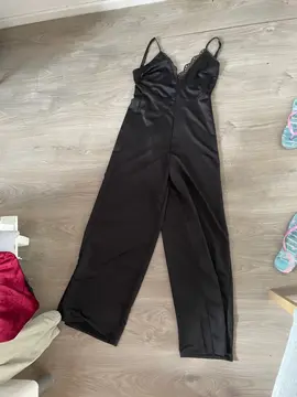combinaison noir satin t xs