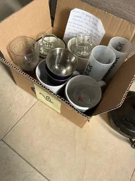 verres, tasses, verres à shot